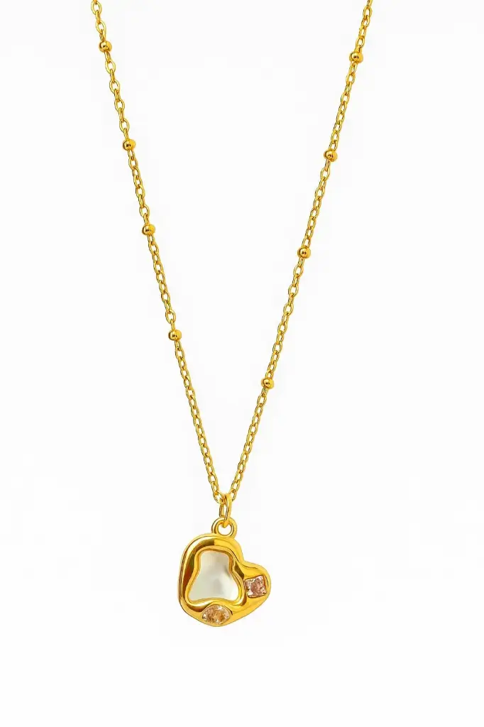 Golden heart shine